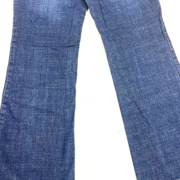 Isaac Mizrahi Womens jeans Size 8 Blue Wide Leg High Rise Denim Jeans - Picture 16 of 16